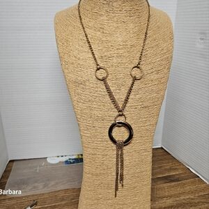 Gold-tone Opera Length Necklace